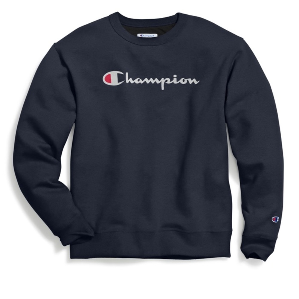 champion navy blue crewneck